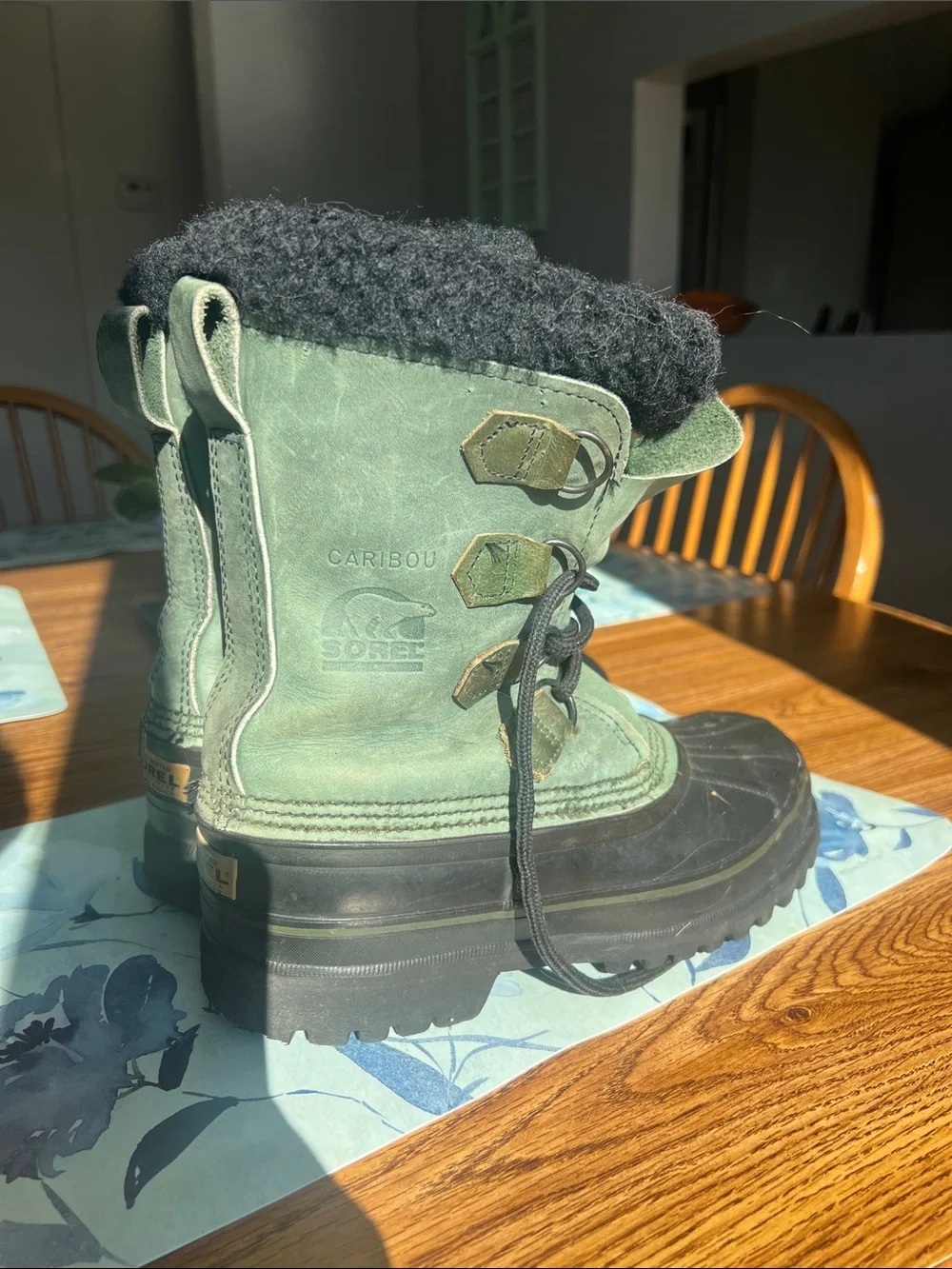 Sorel caribou Waterproof Winter Snow Boots - Green/Black